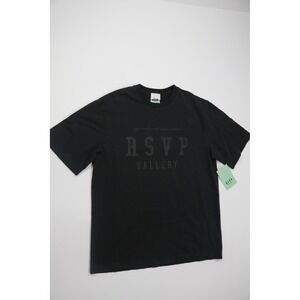 AGOLDE RSVP Gallery T-Shirt Graphic Tee Black Cotton Streetwear L MSRP $233